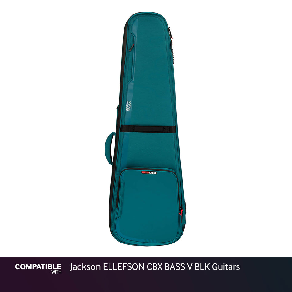 Gator Blue ICON Case for Jackson ELLEFSON CBX BASS V BLK Guitars