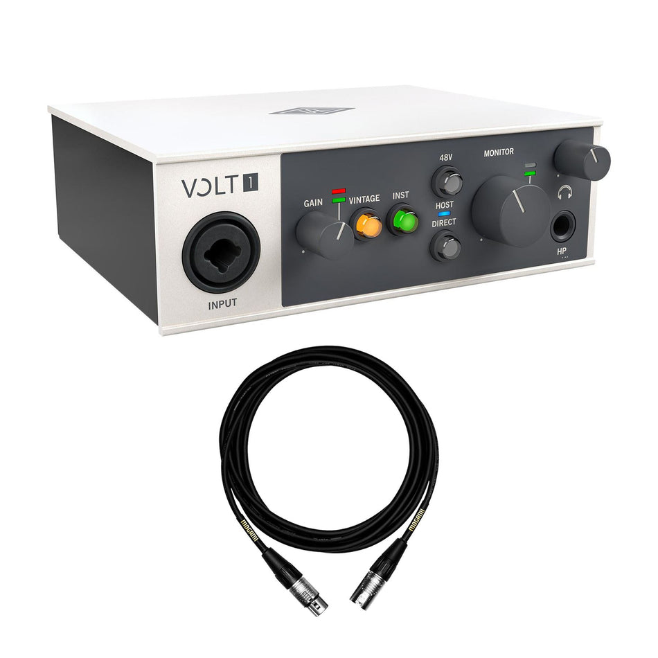 Universal Audio Volt 1 USB-C Audio Interface Bundle with Mogami XLR Cable