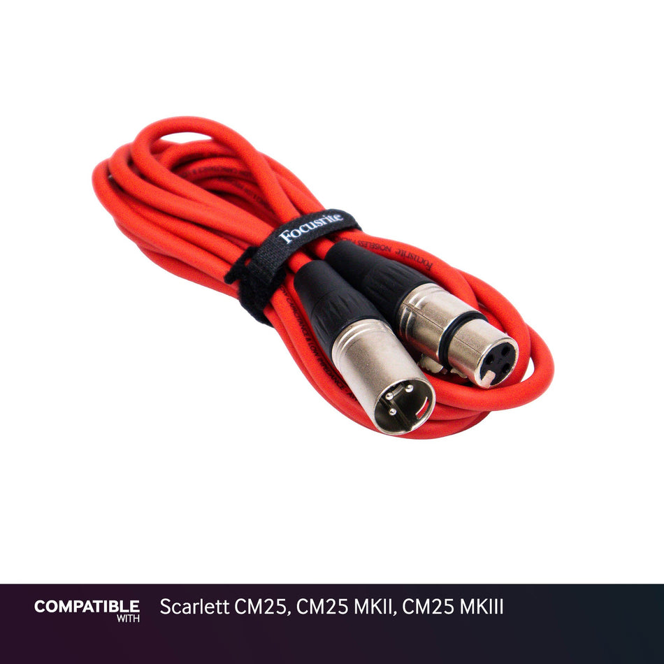 Focusrite Red Microphone Cable for Scarlett CM25, CM25 MKII, CM25 MKIII