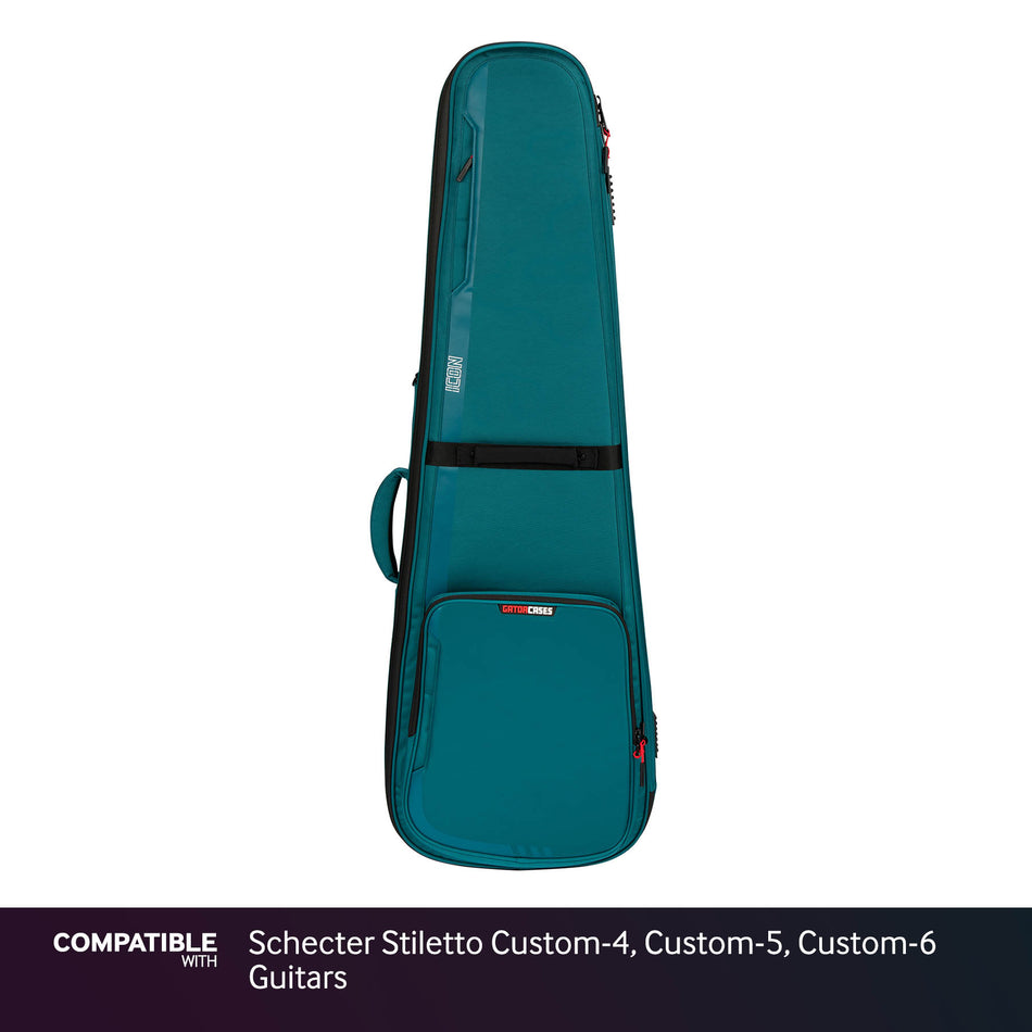 Gator Blue ICON Case for Schecter Stiletto Custom-4, Custom-5, Custom-6 Guitars