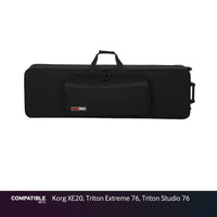 Gator Slim Keyboard Case for Korg XE20, Triton Extreme 76, Triton Studio 76