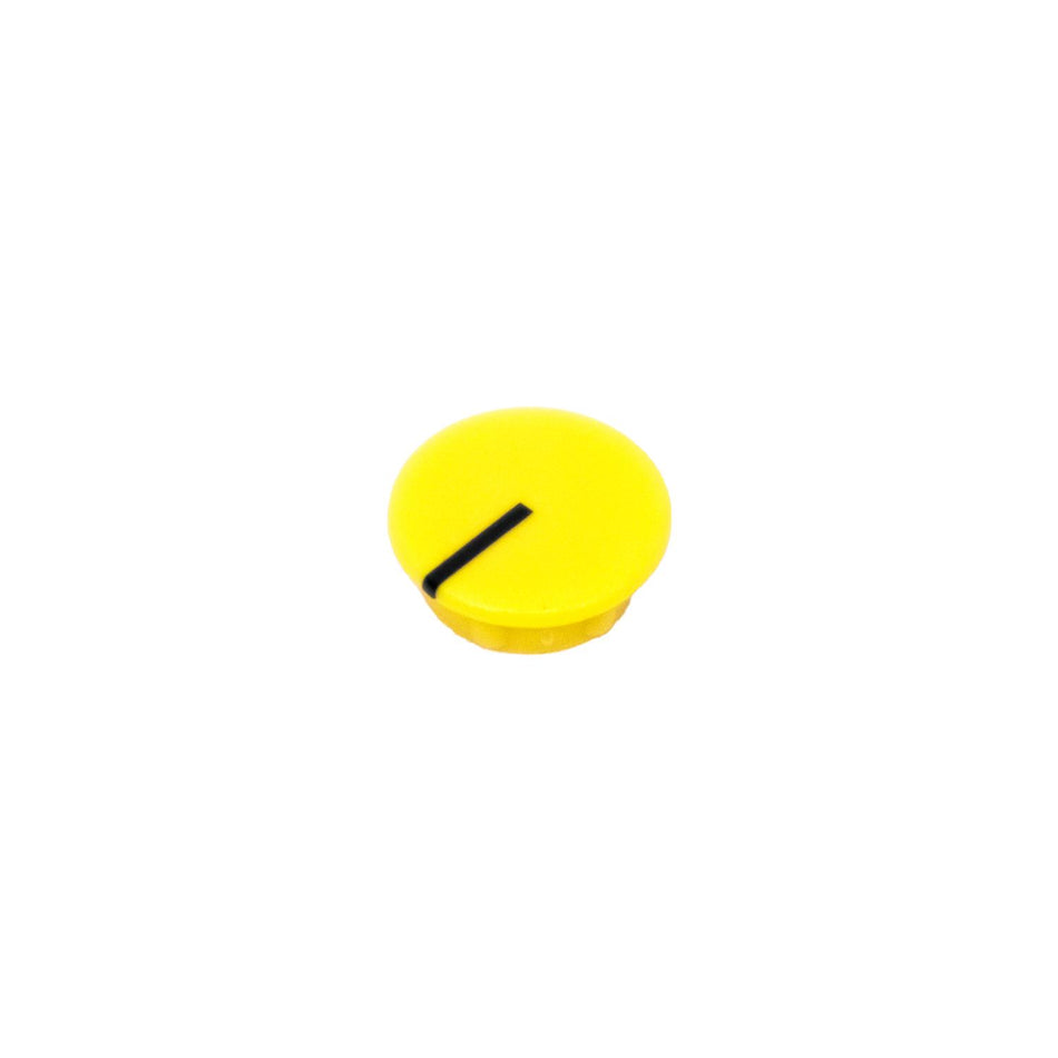 PixelGear 12mm Yellow Knob Cap with Indicator Line