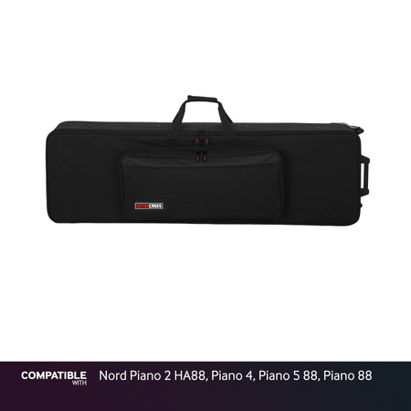 Gator Slim Keyboard Case for Nord Piano 2 HA88, Piano 4, Piano 5 88, Piano 88
