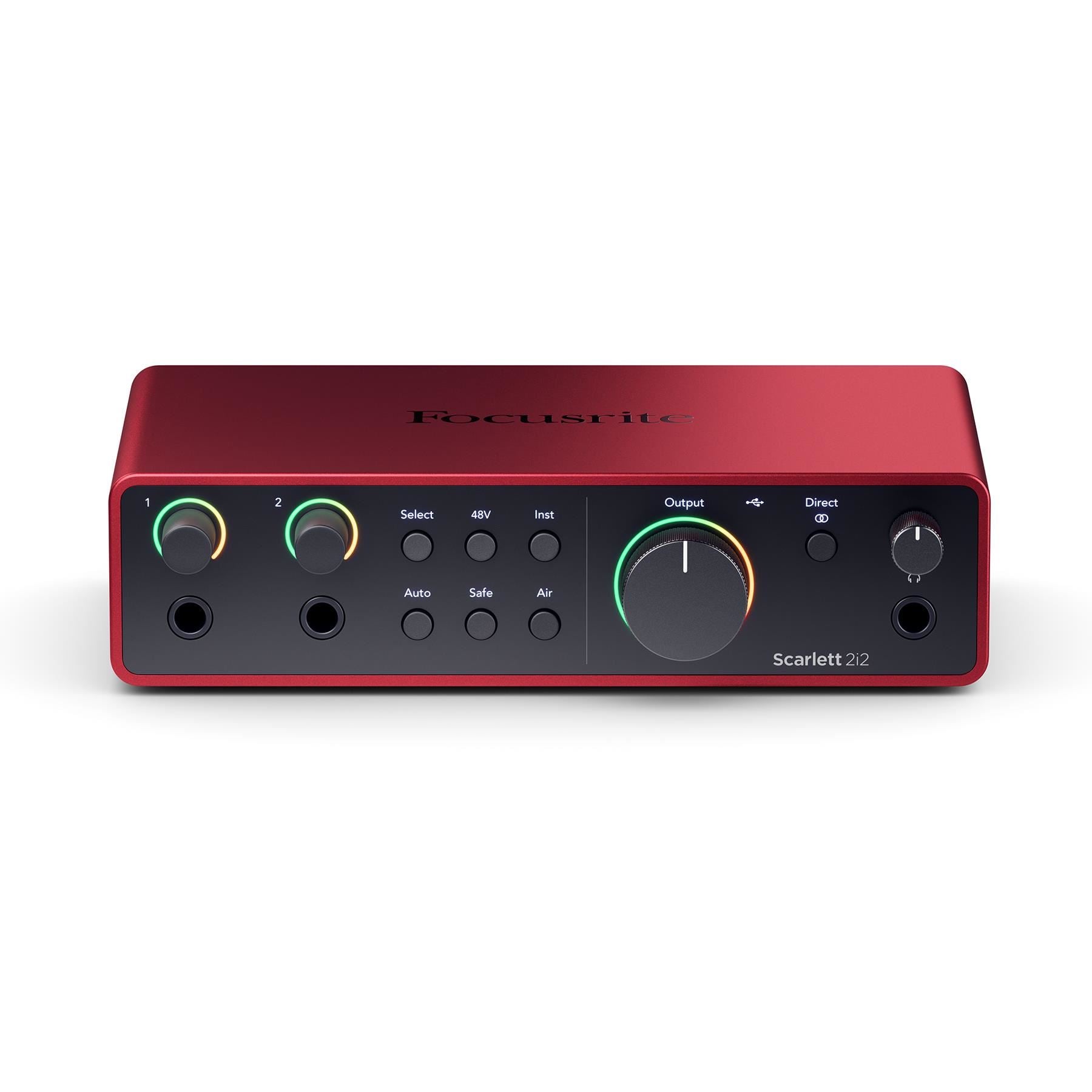 Focusrite Scarlett 2i2 (4th Gen) Audio Interface Bundle with XLR