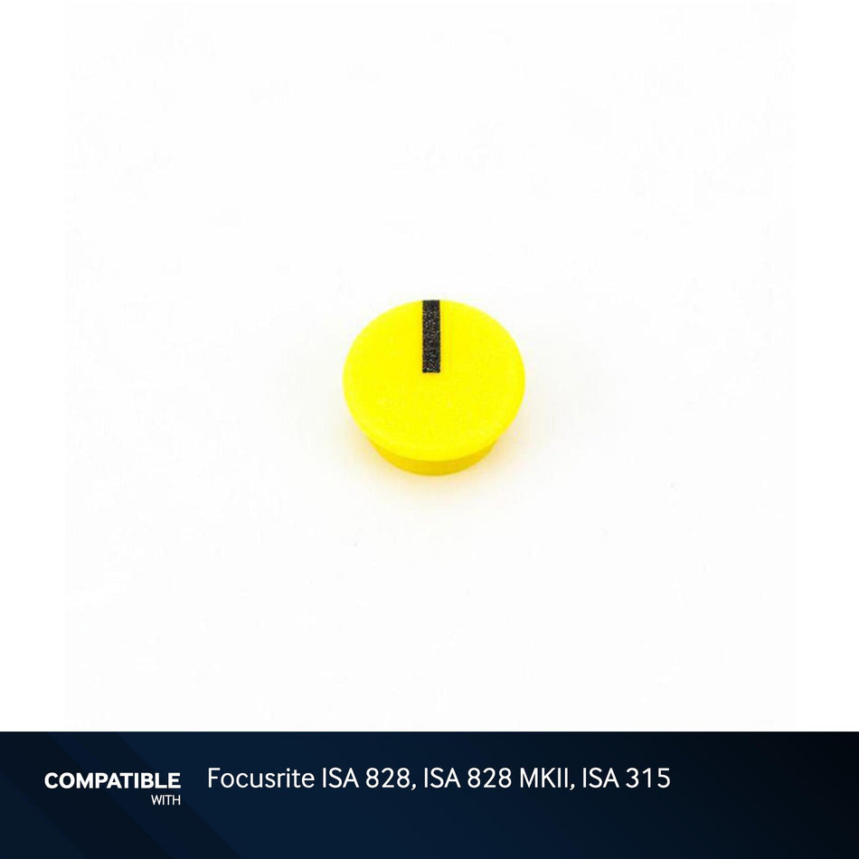Yellow Knob Cap for Focusrite ISA 828, ISA 828 MKII, ISA 315