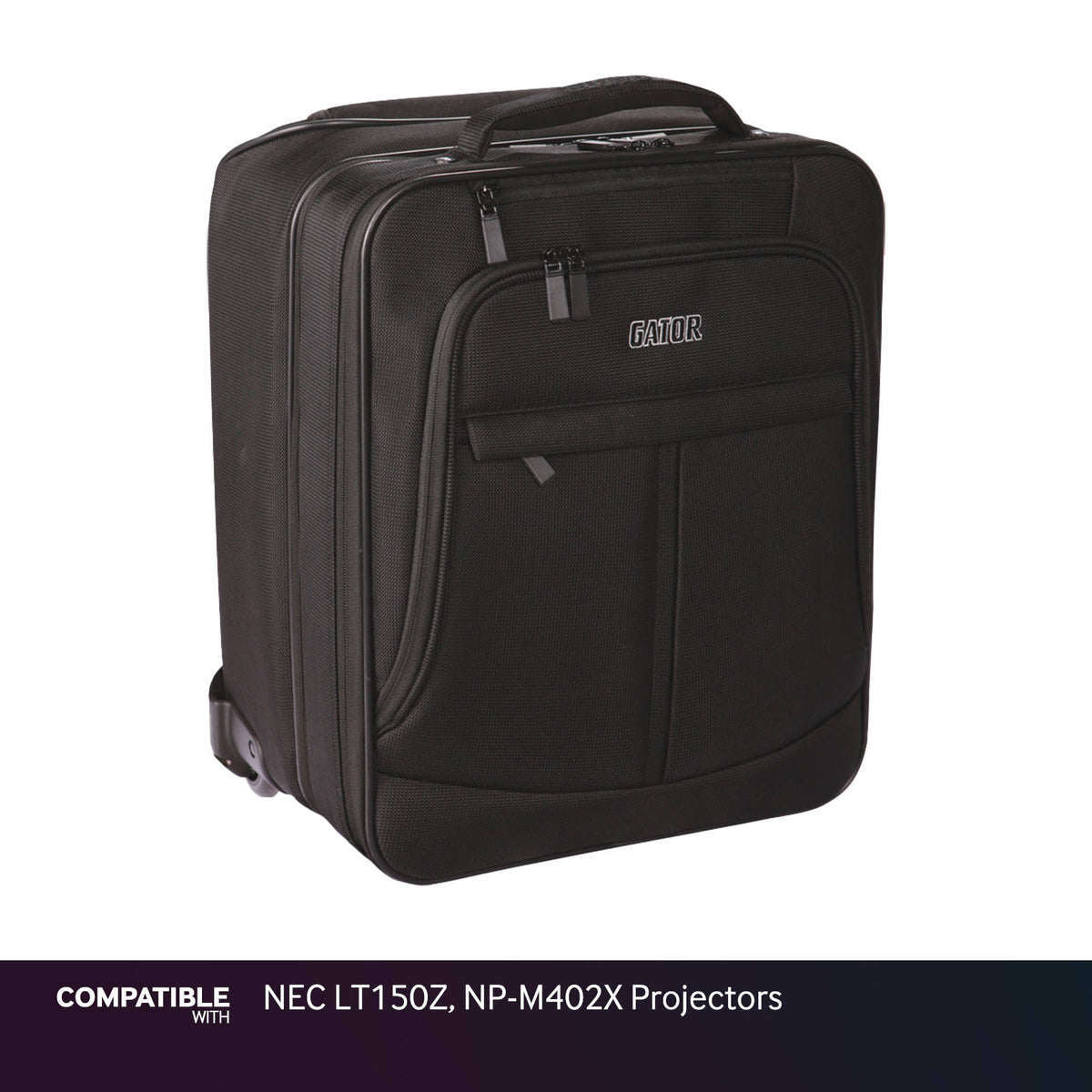 Gator Laptop & Projector Travel Case with Wheels for NEC LT150Z, NP-M402X Projectors