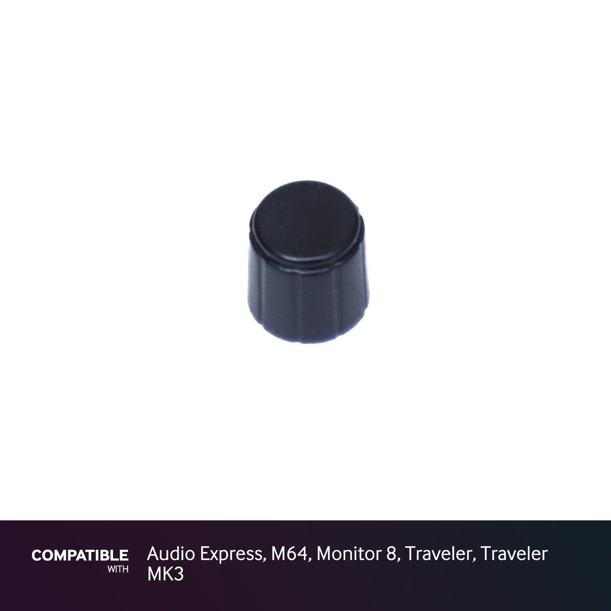 MOTU Black Knob for Audio Express, M64, Monitor 8, Traveler, Traveler MK3
