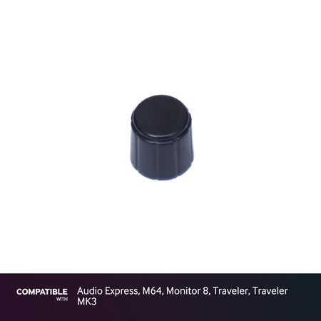 MOTU Black Knob for Audio Express, M64, Monitor 8, Traveler, Traveler MK3