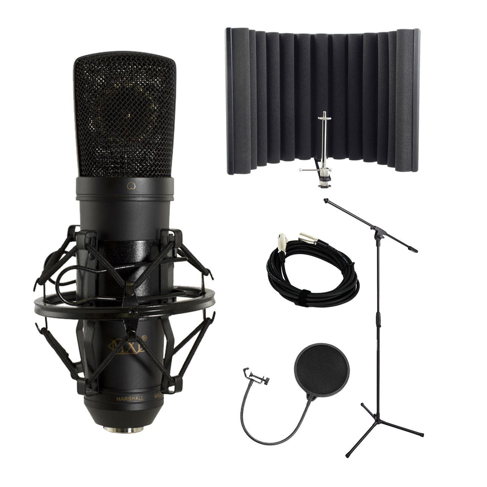 MXL 2003A Studio Condenser Microphone Bundle with sE Electronics RF-X, Pop Filter, Stand, Cable