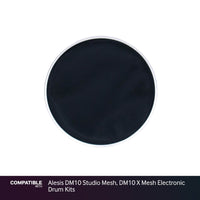 Black 8" Mesh Drum Head for Alesis DM10 Studio Mesh, DM10 X Mesh Electronic Drum Kits