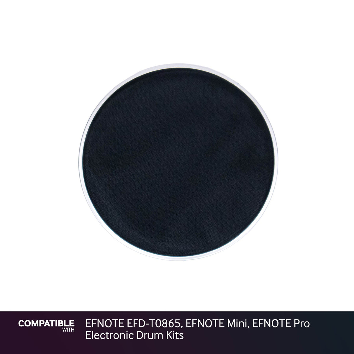 Black 8" Mesh Drum Head for EFNOTE EFD-T0865, EFNOTE Mini, EFNOTE Pro Electronic Drum Kits