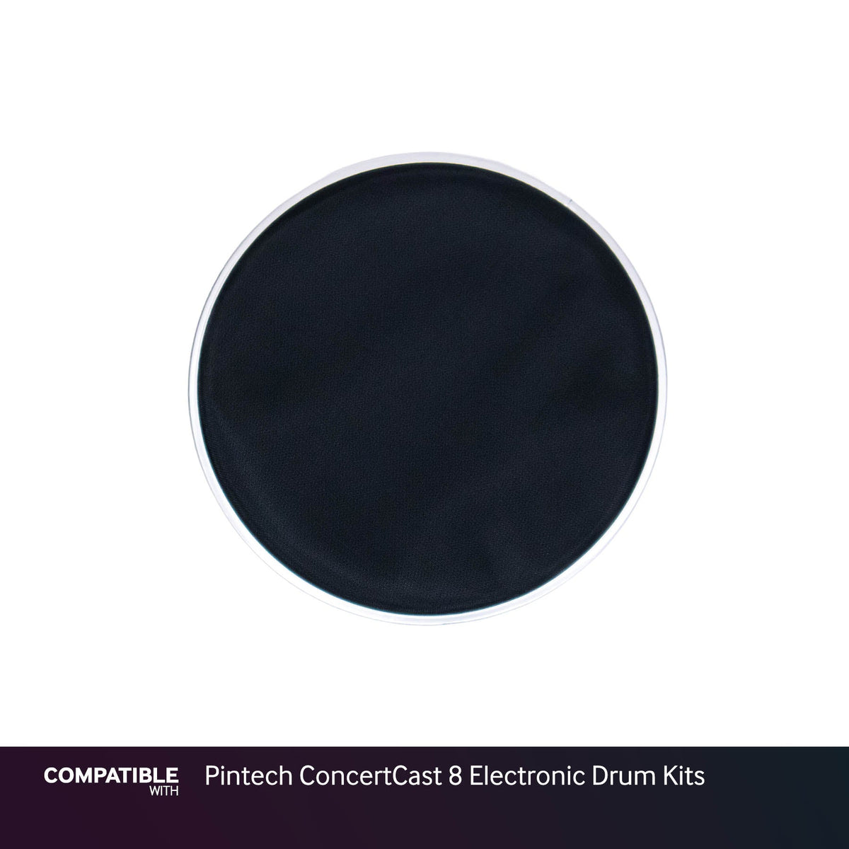 Black 8" Mesh Drum Head for Pintech ConcertCast 8 Electronic Drum Kits