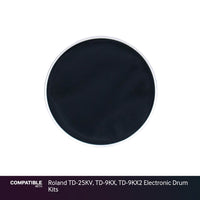 Black 8" Mesh Drum Head for Roland TD-25KV, TD-9KX, TD-9KX2 Electronic Drum Kits