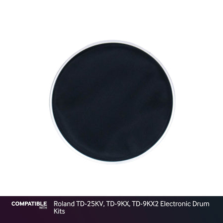 Black 8" Mesh Drum Head for Roland TD-25KV, TD-9KX, TD-9KX2 Electronic Drum Kits