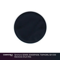Black 8" Mesh Drum Head for Simmons SD600, SD600PAD8, T50PAD8S, SD1250 Electronic Drum Kits
