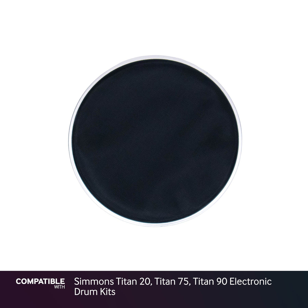 Black 8" Mesh Drum Head for Simmons Titan 20, Titan 75, Titan 90 Electronic Drum Kits