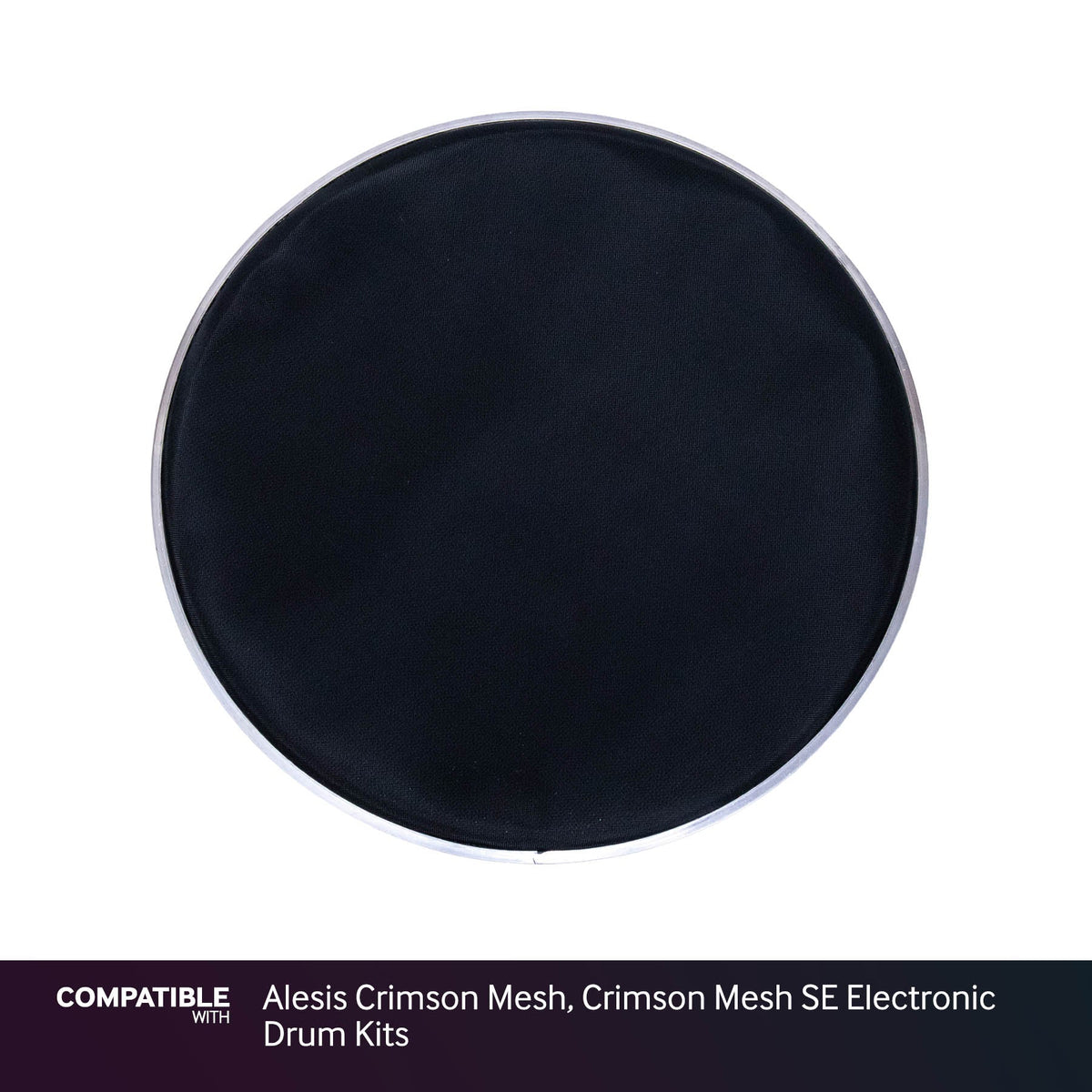 Black 12" Mesh Drum Head for Alesis Crimson Mesh, Crimson Mesh SE Electronic Drum Kits
