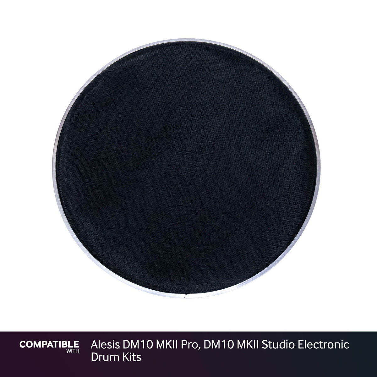 Black 12" Mesh Drum Head for Alesis DM10 MKII Pro, DM10 MKII Studio Electronic Drum Kits