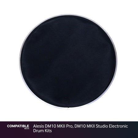 Black 12" Mesh Drum Head for Alesis DM10 MKII Pro, DM10 MKII Studio Electronic Drum Kits