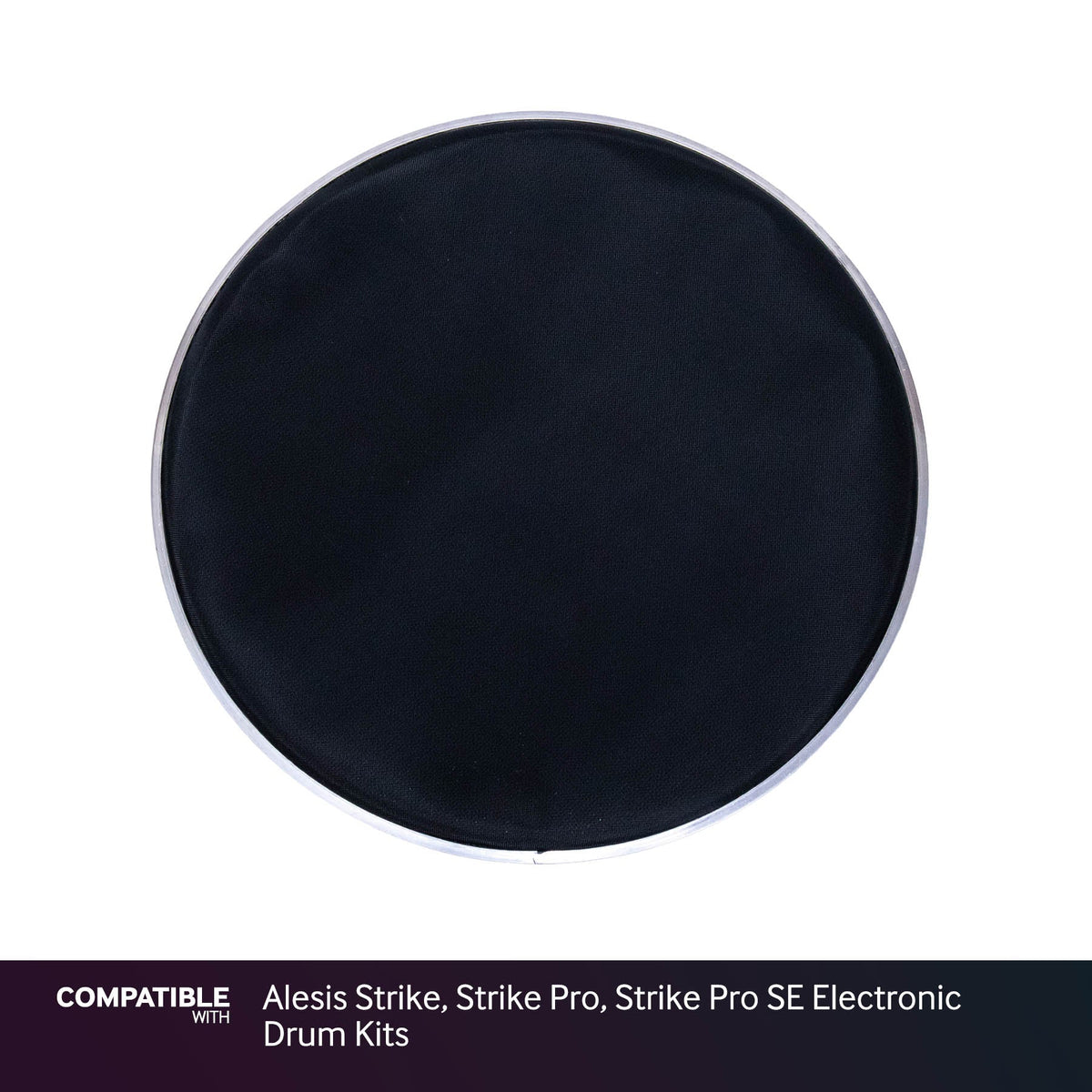 Black 12" Mesh Drum Head for Alesis Strike, Strike Pro, Strike Pro SE Electronic Drum Kits