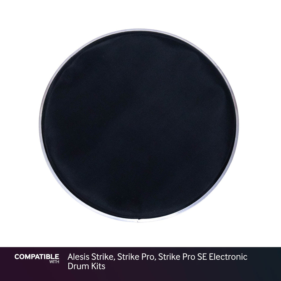 Black 12" Mesh Drum Head for Alesis Strike, Strike Pro, Strike Pro SE Electronic Drum Kits