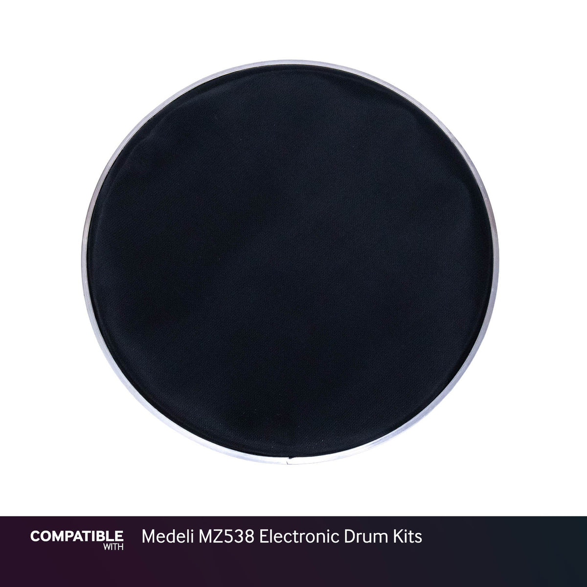 Black 12" Mesh Drum Head for Medeli MZ538 Electronic Drum Kits