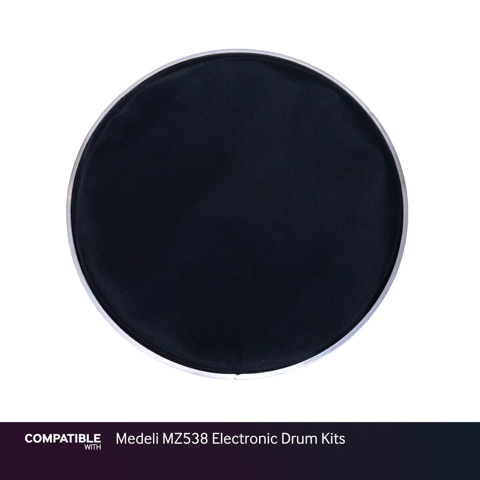Black 12" Mesh Drum Head for Medeli MZ538 Electronic Drum Kits