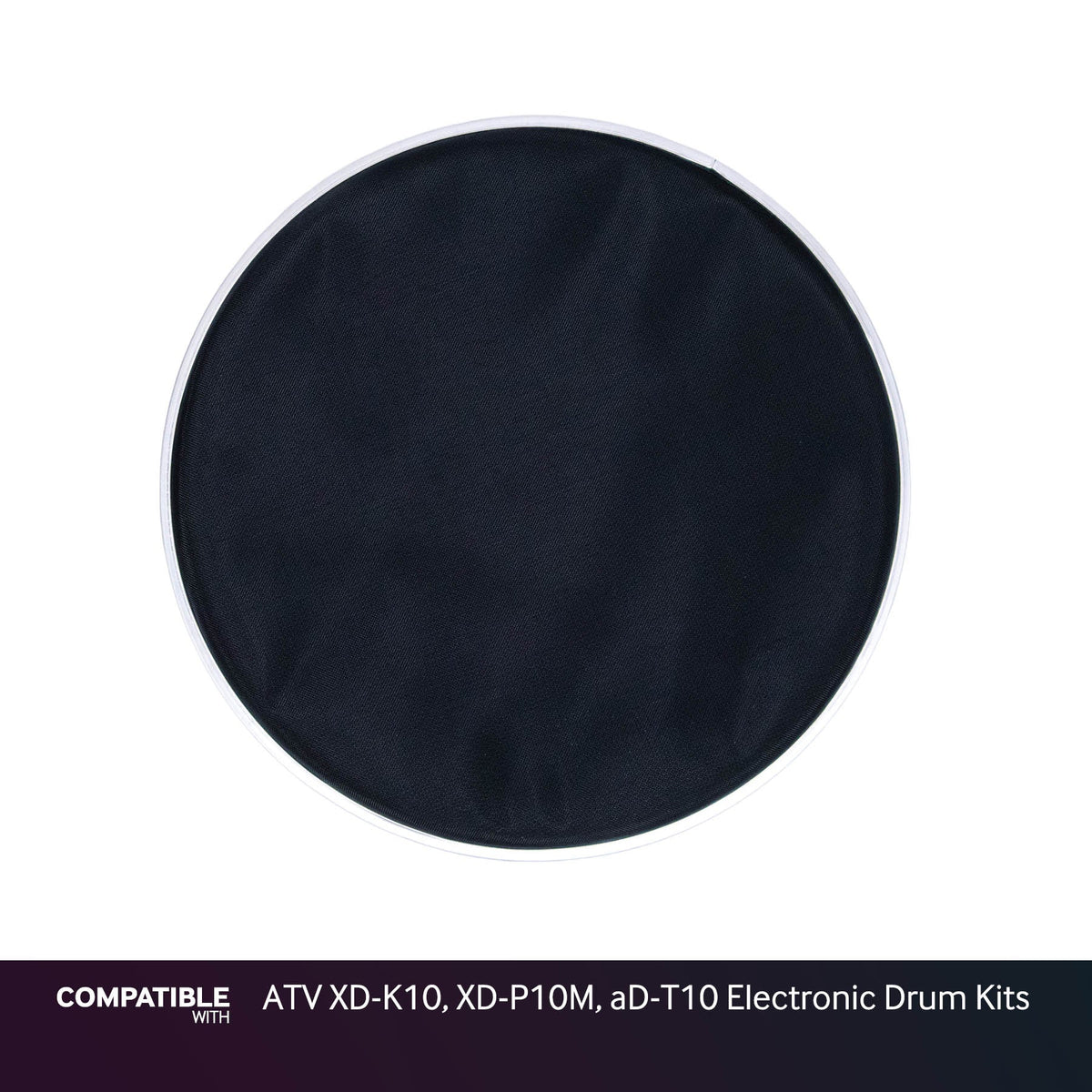 Black 10" Mesh Drum Head for ATV XD-K10, XD-P10M, aD-T10 Electronic Drum Kits