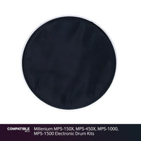 Black 10" Mesh Drum Head for Millenium MPS-150X, MPS-450X, MPS-1000, MPS-1500 Electronic Drum Kits