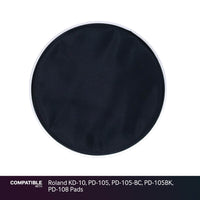 Black 10" Mesh Drum Head for Roland KD-10, PD-105, PD-105-BC, PD-105BK, PD-108 Pads