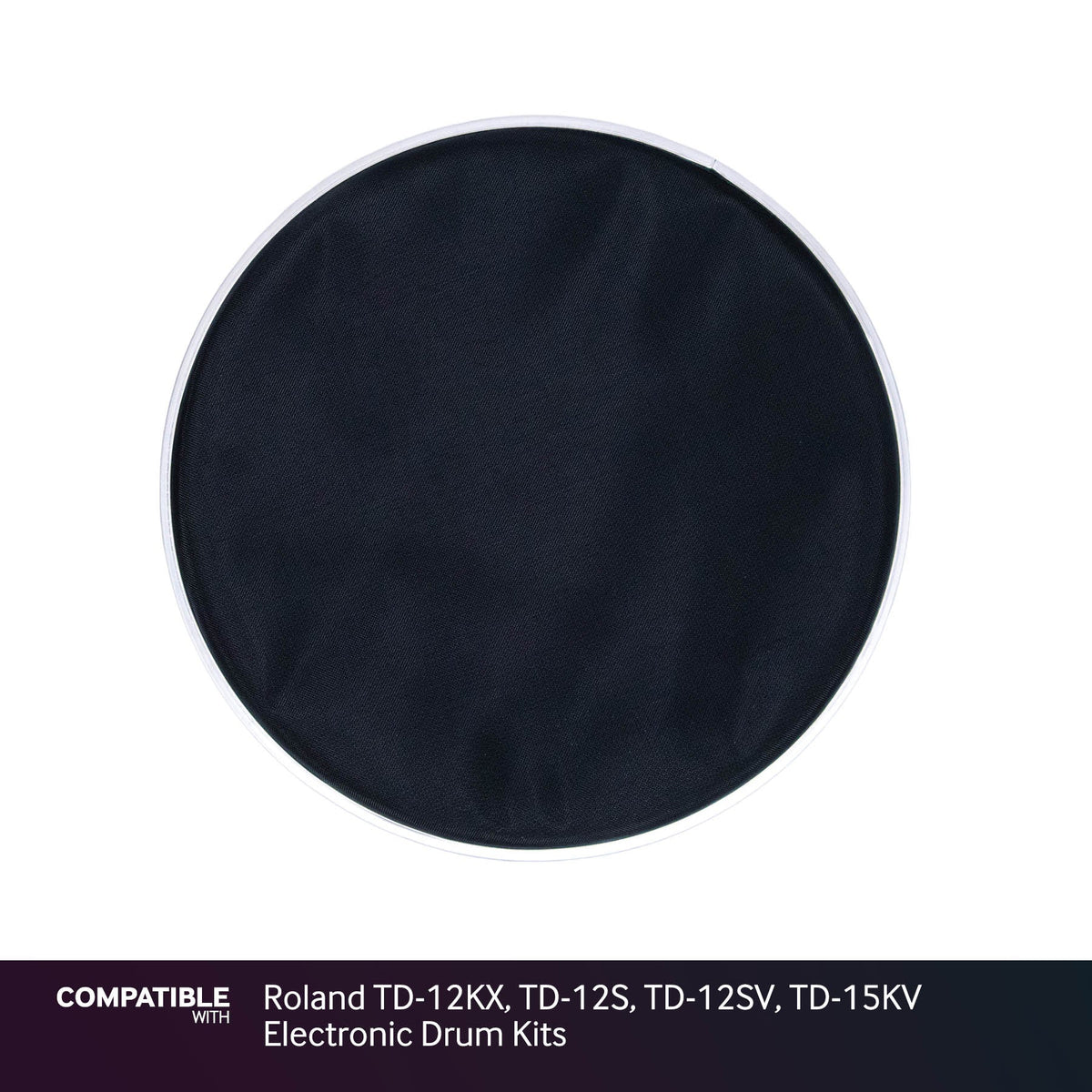 Black 10" Mesh Drum Head for Roland TD-12KX, TD-12S, TD-12SV, TD-15KV Electronic Drum Kits
