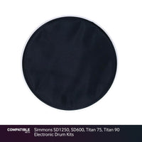 Black 10" Mesh Drum Head for Simmons SD1250, SD600, Titan 75, Titan 90 Electronic Drum Kits