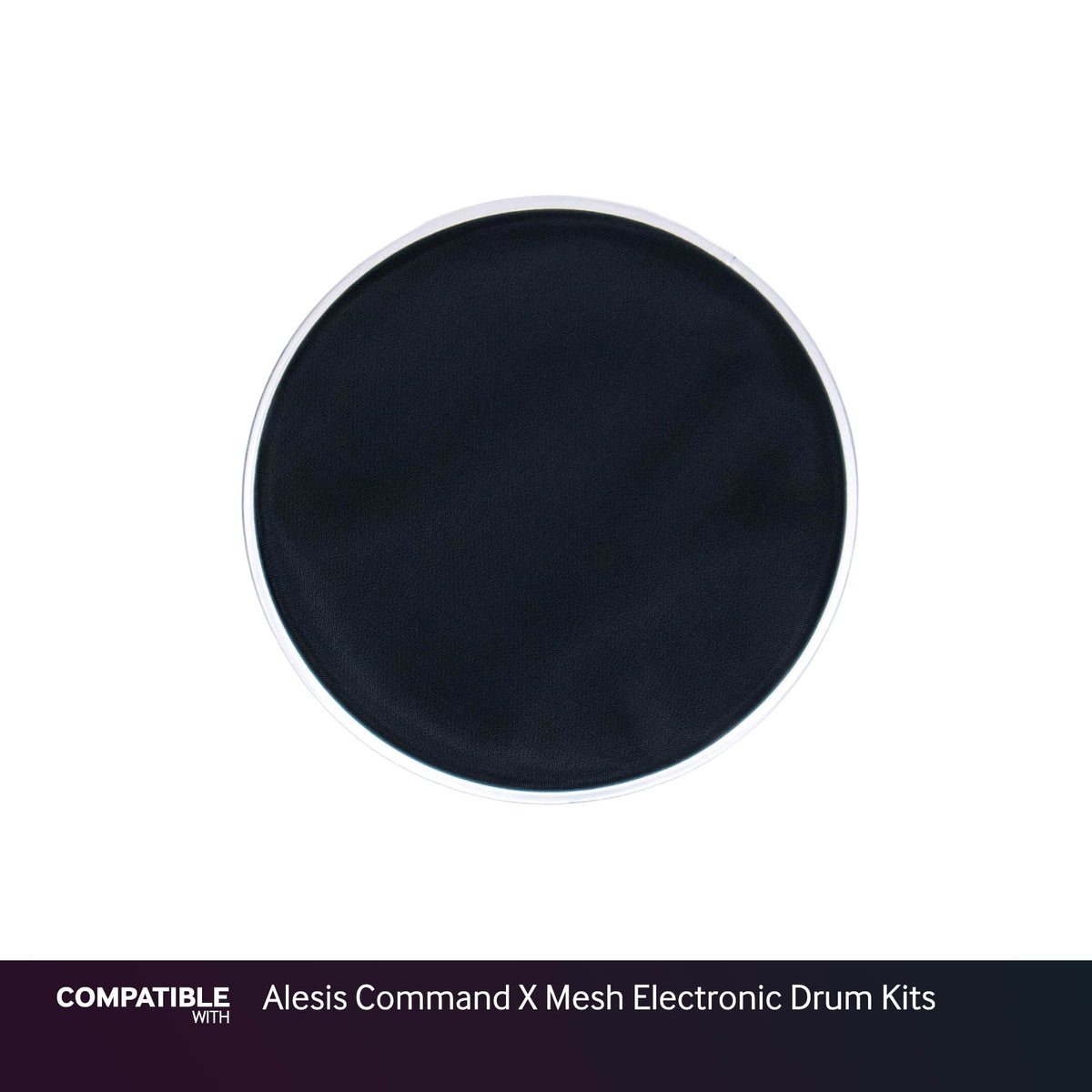 Black 8" Mesh Drum Head for Alesis Command X Mesh Electronic Drum Kits