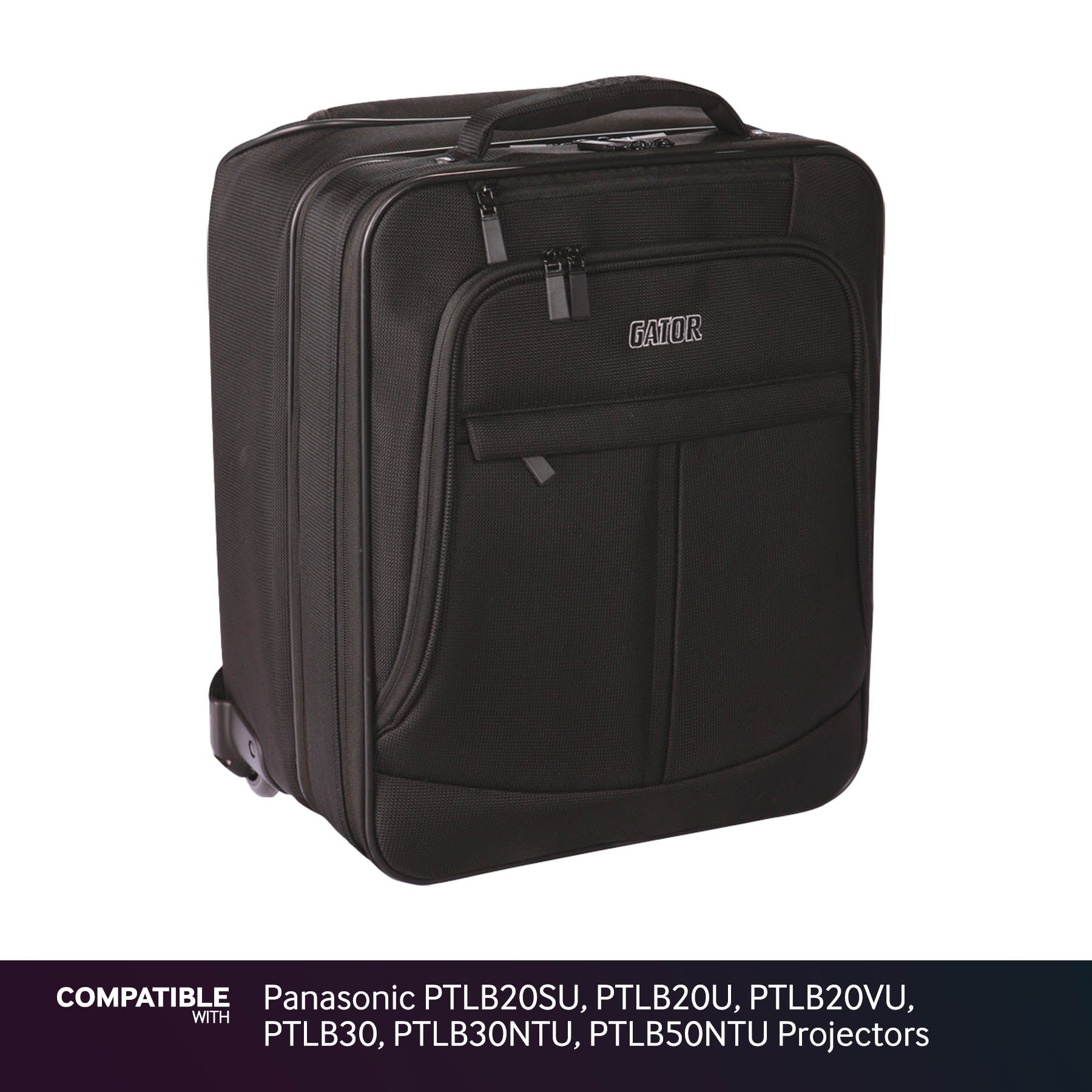 Gator Laptop & Projector Travel Case with Wheels for Panasonic PTLB20SU, PTLB20U, PTLB20VU, PTLB30, PTLB30NTU, PTLB50NTU Projectors