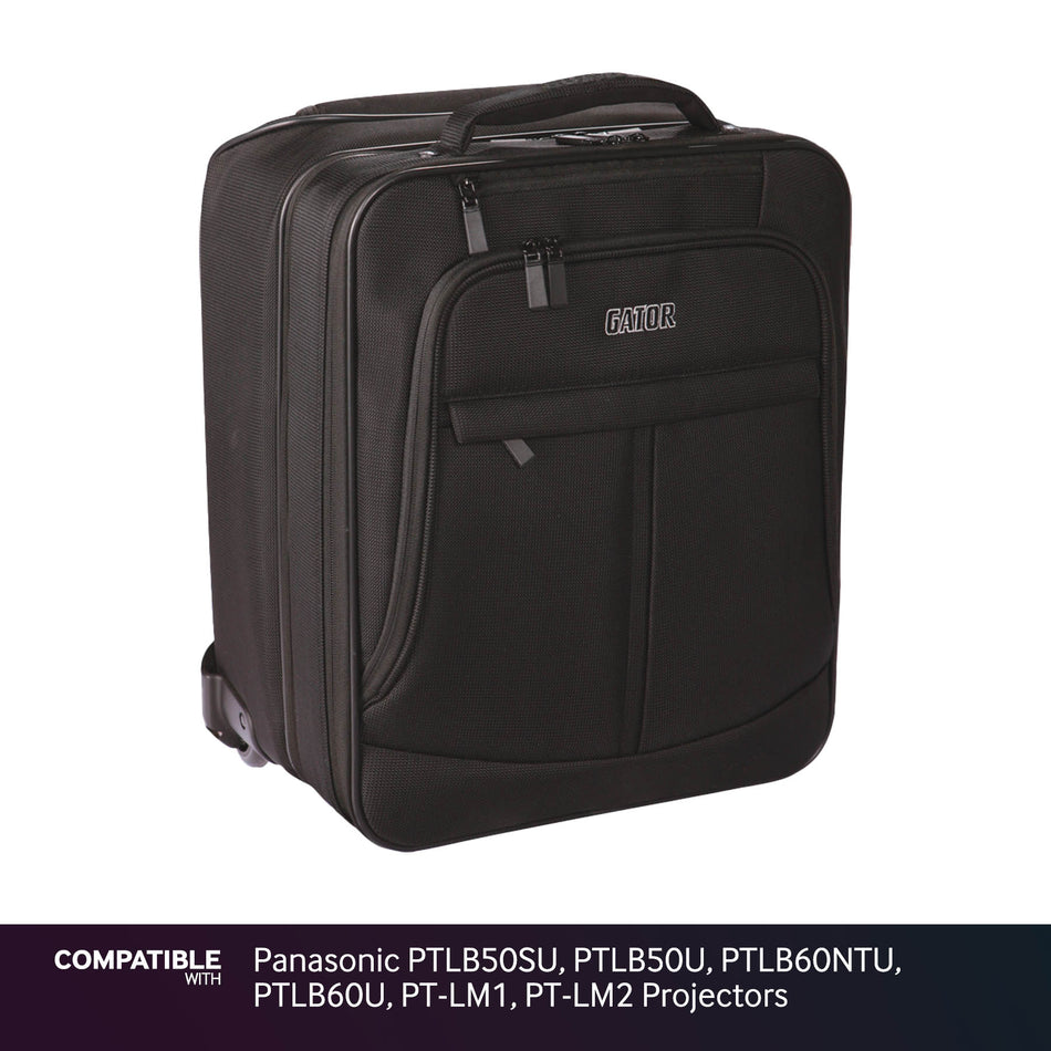 Gator Laptop & Projector Travel Case with Wheels for Panasonic PTLB50SU, PTLB50U, PTLB60NTU, PTLB60U, PT-LM1, PT-LM2 Projectors