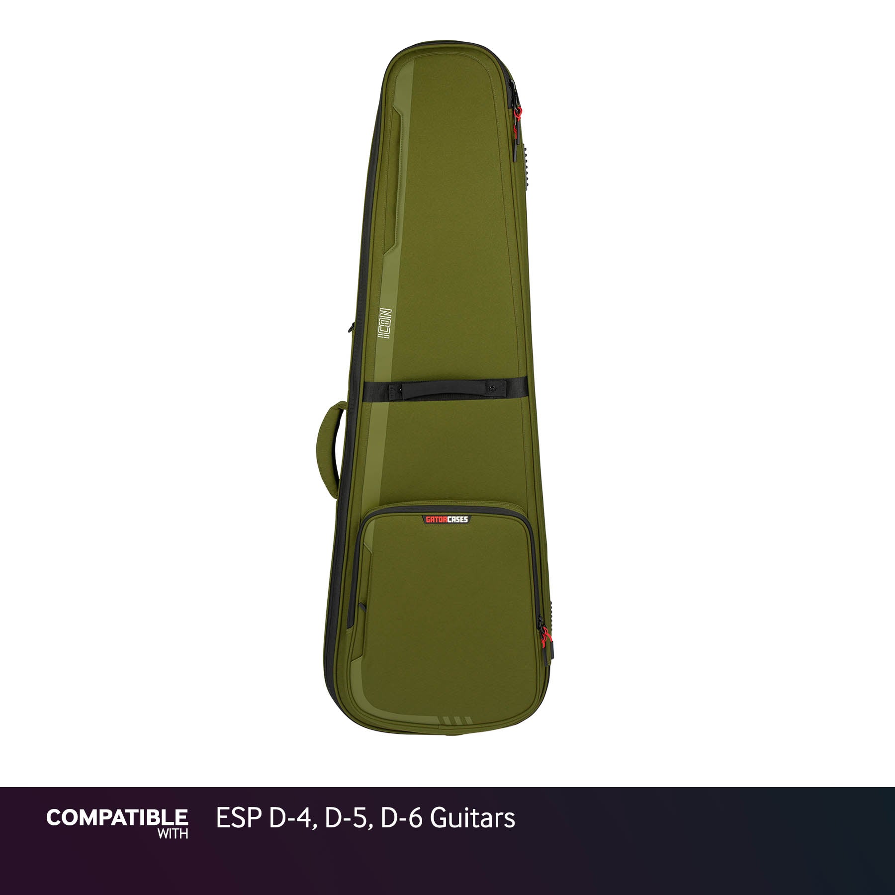 Gator Green ICON Case for ESP D-4, D-5, D-6 Guitars