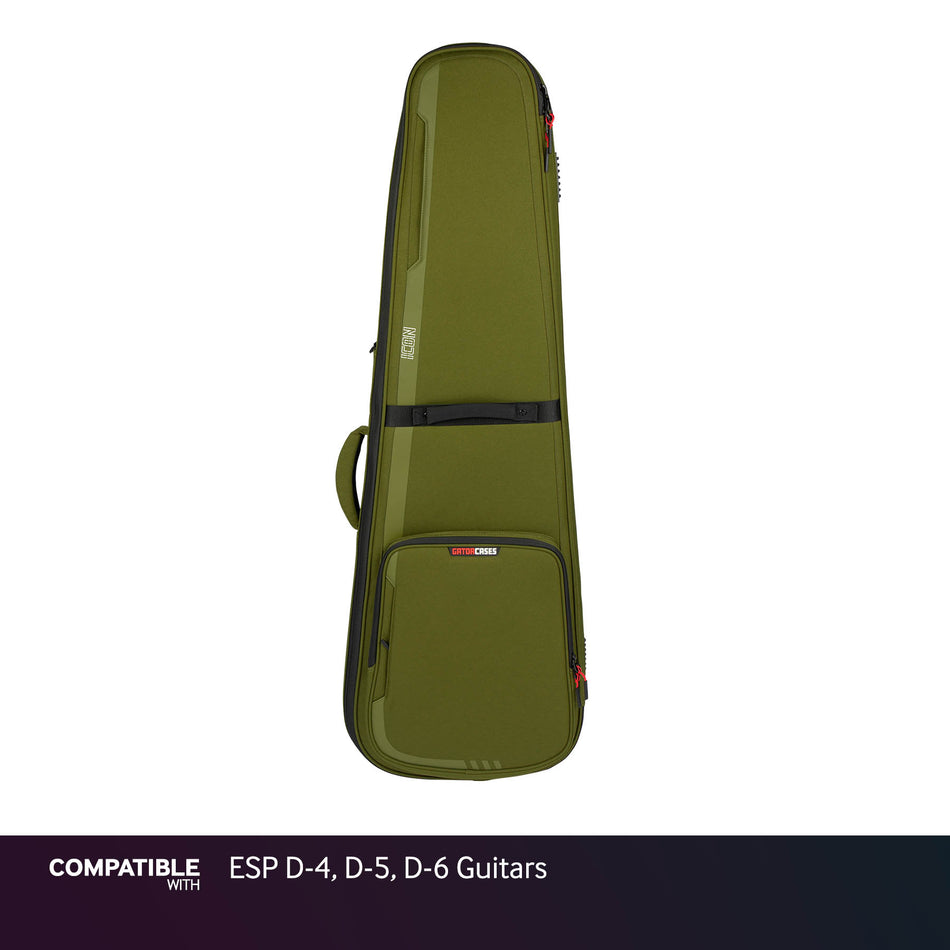 Gator Green ICON Case for ESP D-4, D-5, D-6 Guitars
