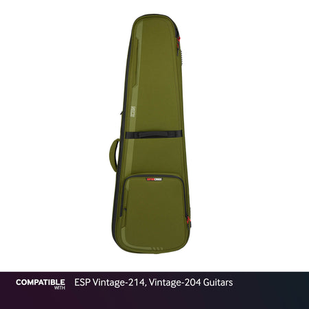Gator Green ICON Case for ESP Vintage-214, Vintage-204 Guitars