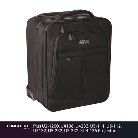 Gator Laptop & Projector Travel Case with Wheels for Plus U2-1200, U4136, U4232, U5-111, U5-112, U5132, U5-232, U5-332, XU4-136 Projectors