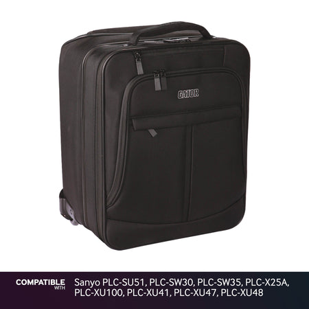 Gator Laptop & Projector Travel Case with Wheels for Sanyo PLC-SU51, PLC-SW30, PLC-SW35, PLC-X25A, PLC-XU100, PLC-XU41, PLC-XU47, PLC-XU48 Projectors