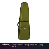 Gator Green ICON Case for Fender American Deluxe Jazz Bass 4 or 5-String Guitars