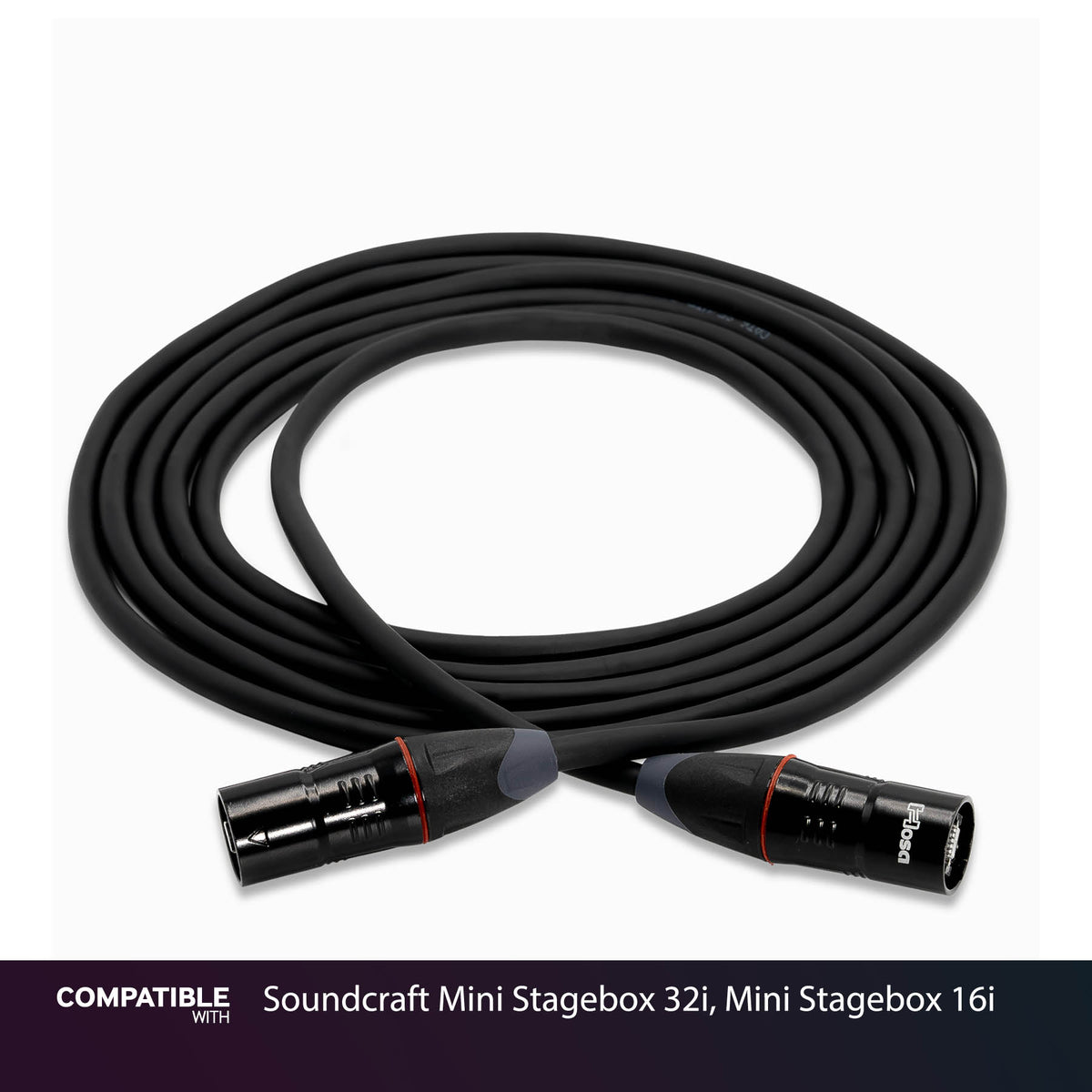 Hosa 10-foot EtherCON Cable for Soundcraft Mini Stagebox 32i, Mini Stagebox 16i