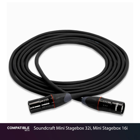 Hosa 10-foot EtherCON Cable for Soundcraft Mini Stagebox 32i, Mini Stagebox 16i