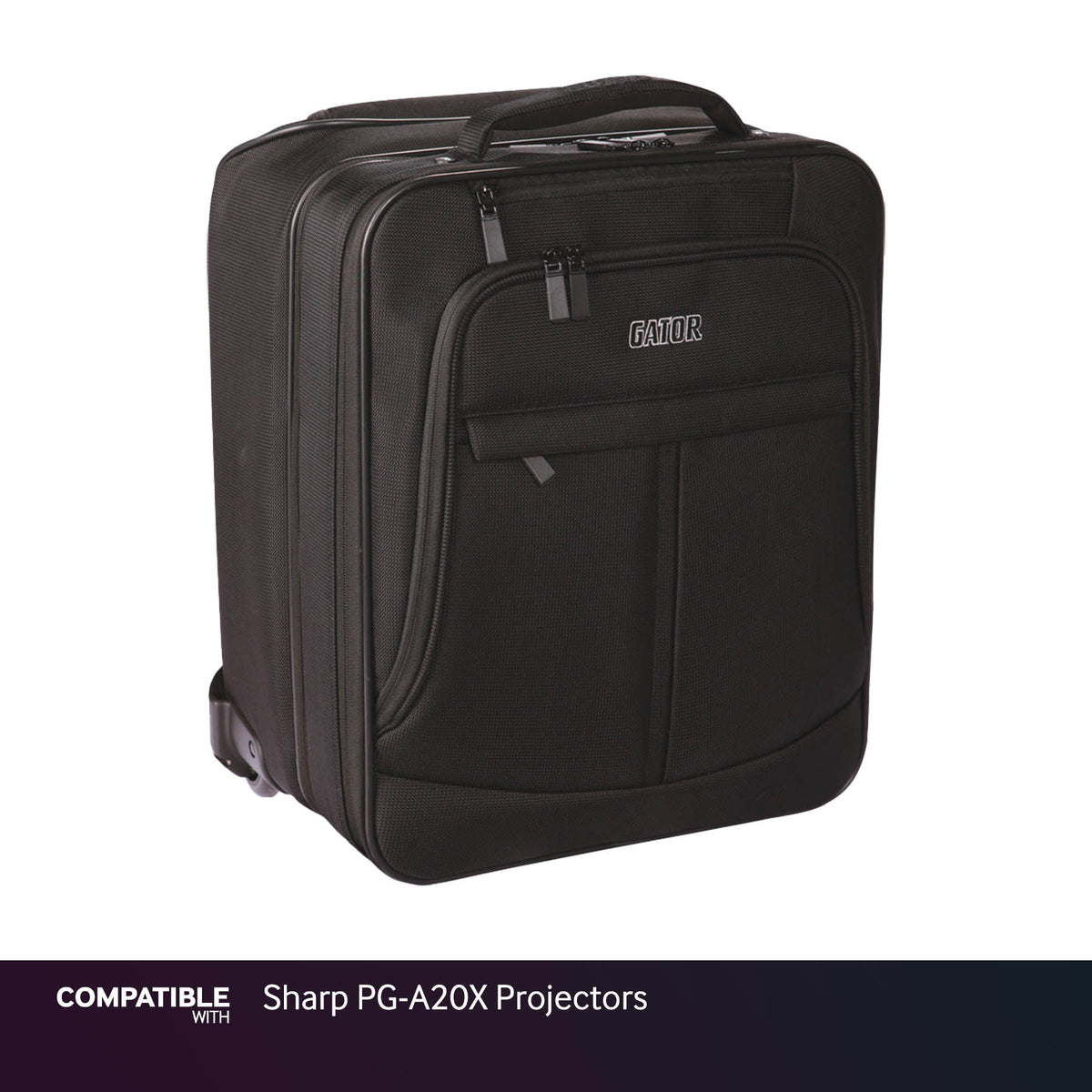Gator Laptop & Projector Travel Case with Wheels for Sharp PG-A20X Projectors