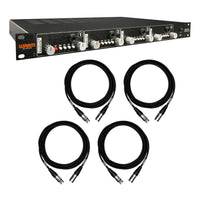 Warm Audio WA-412 4-Channel Mic Pre Bundle with Mogami XLR Cables