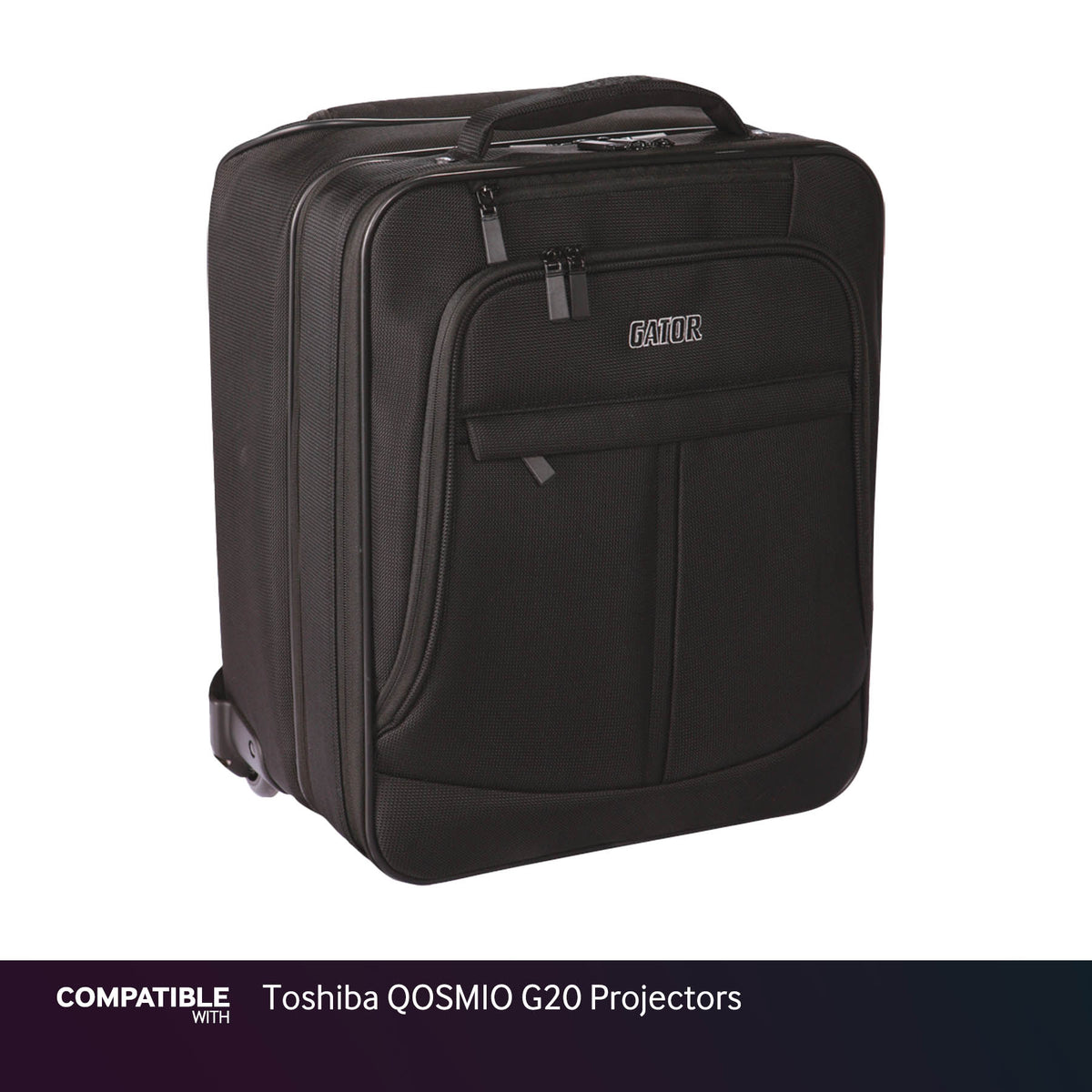 Gator Laptop & Projector Travel Case with Wheels for Toshiba QOSMIO G20 Projectors