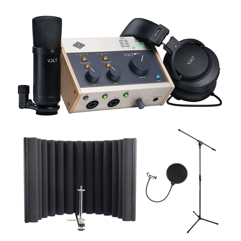 Universal Audio Volt 276 Studio Pack Bundle with Shield, Stand & Pop Filter