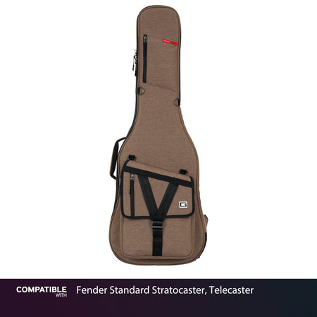 Gator Tan Transit Case for Fender Standard Stratocaster, Telecaster