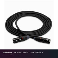 Hosa 15-foot EtherCON Cable for HK Audio Linear 7 115 FA, 118 Sub A