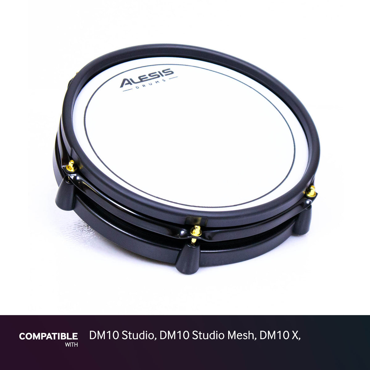 Alesis 10" Dual-Zone Drum Pad for DM10 Studio, DM10 Studio Mesh, DM10 X,